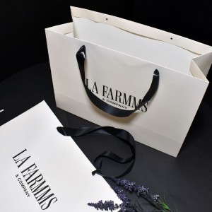 Elegant Kraft-taske med båndhåndtag