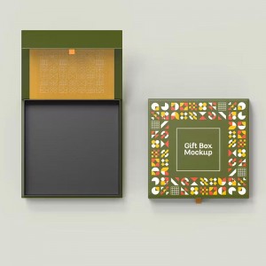 Brugerdefineret flip-top Kraft gaveæske